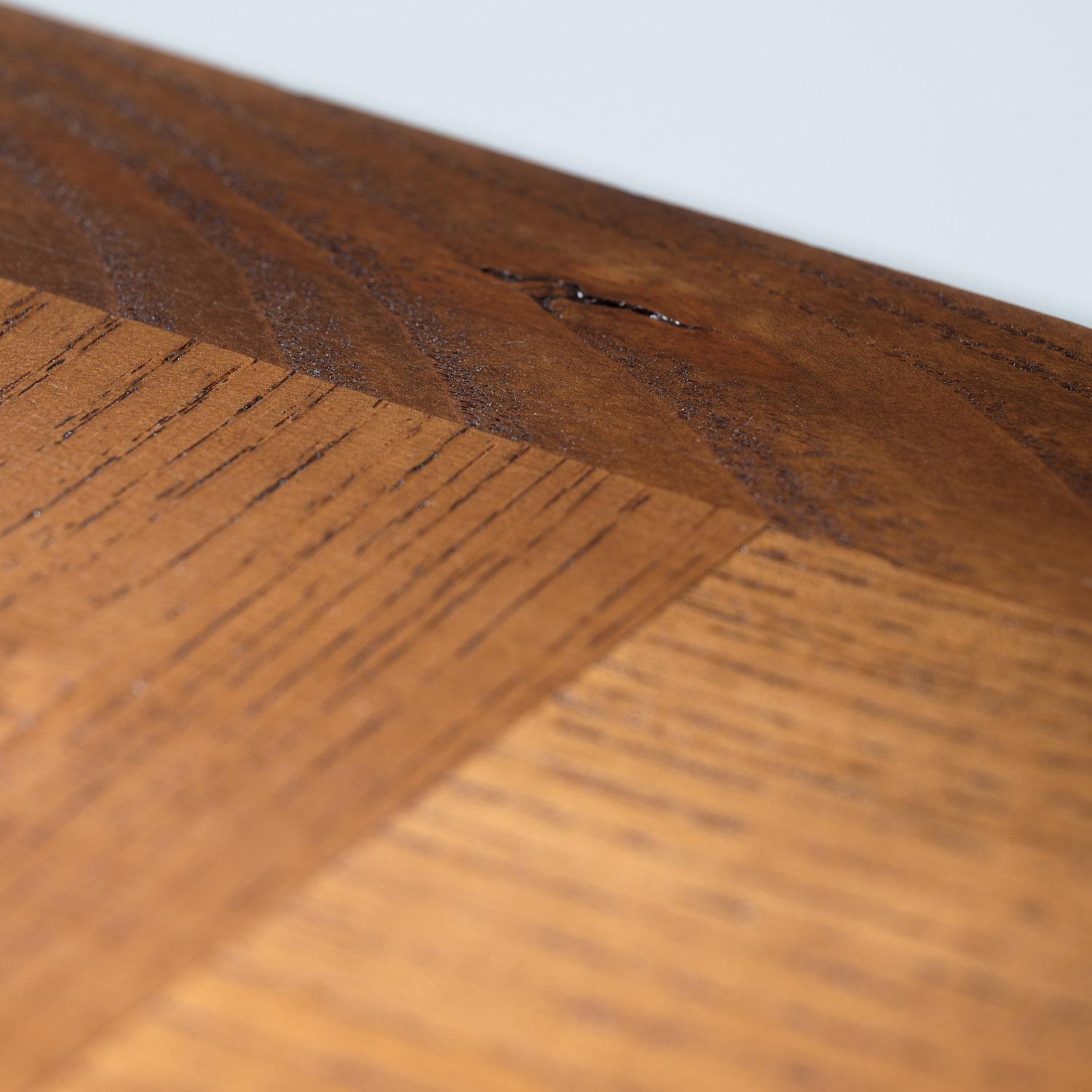 Midcentury nesting tables parquetery in oak, 1950s France en vente 6