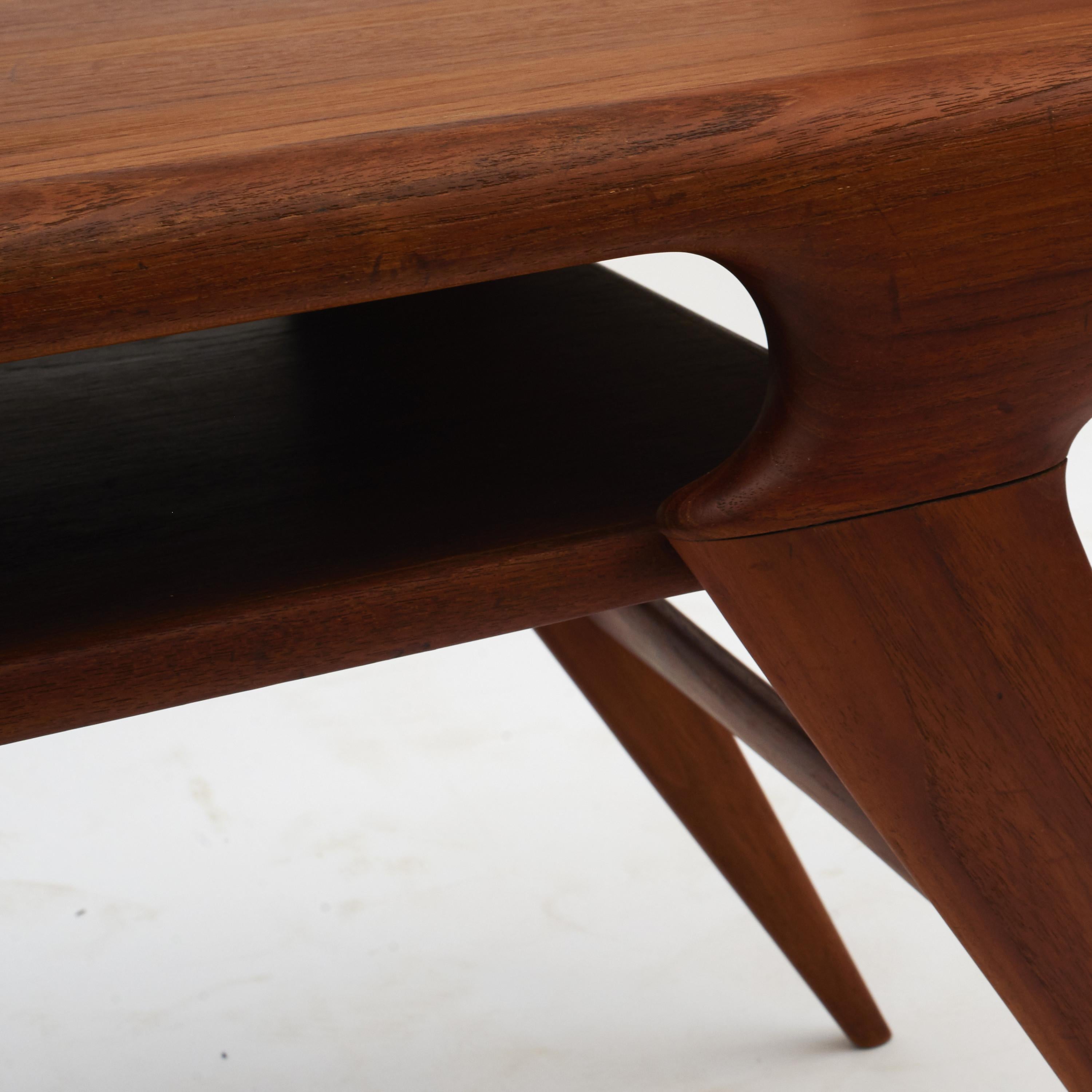 Midcentury Niels Otto Moller Teak Model 34 “Grasshopper” Coffee Table 4