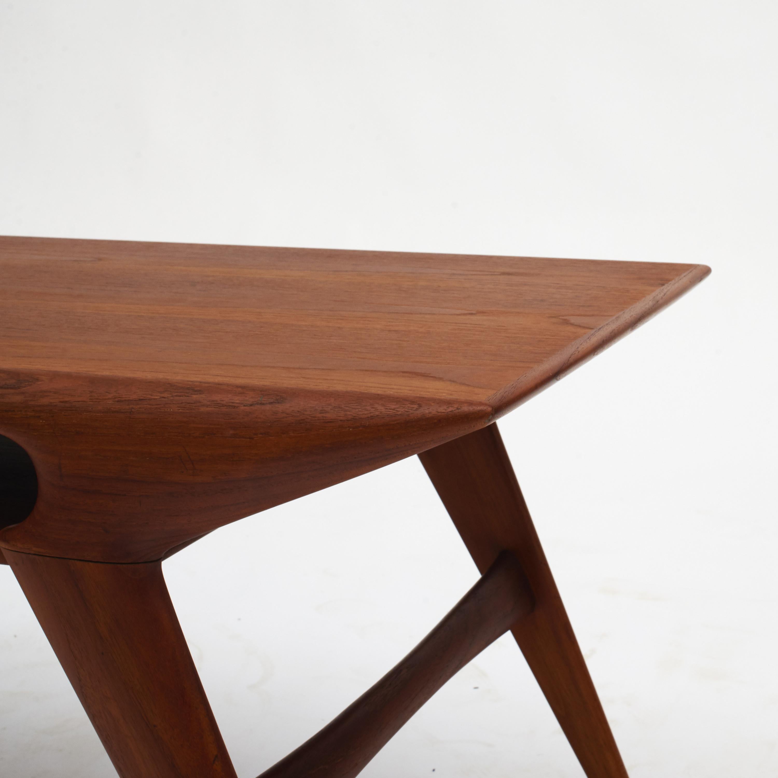 Scandinavian Modern Midcentury Niels Otto Moller Teak Model 34 “Grasshopper” Coffee Table