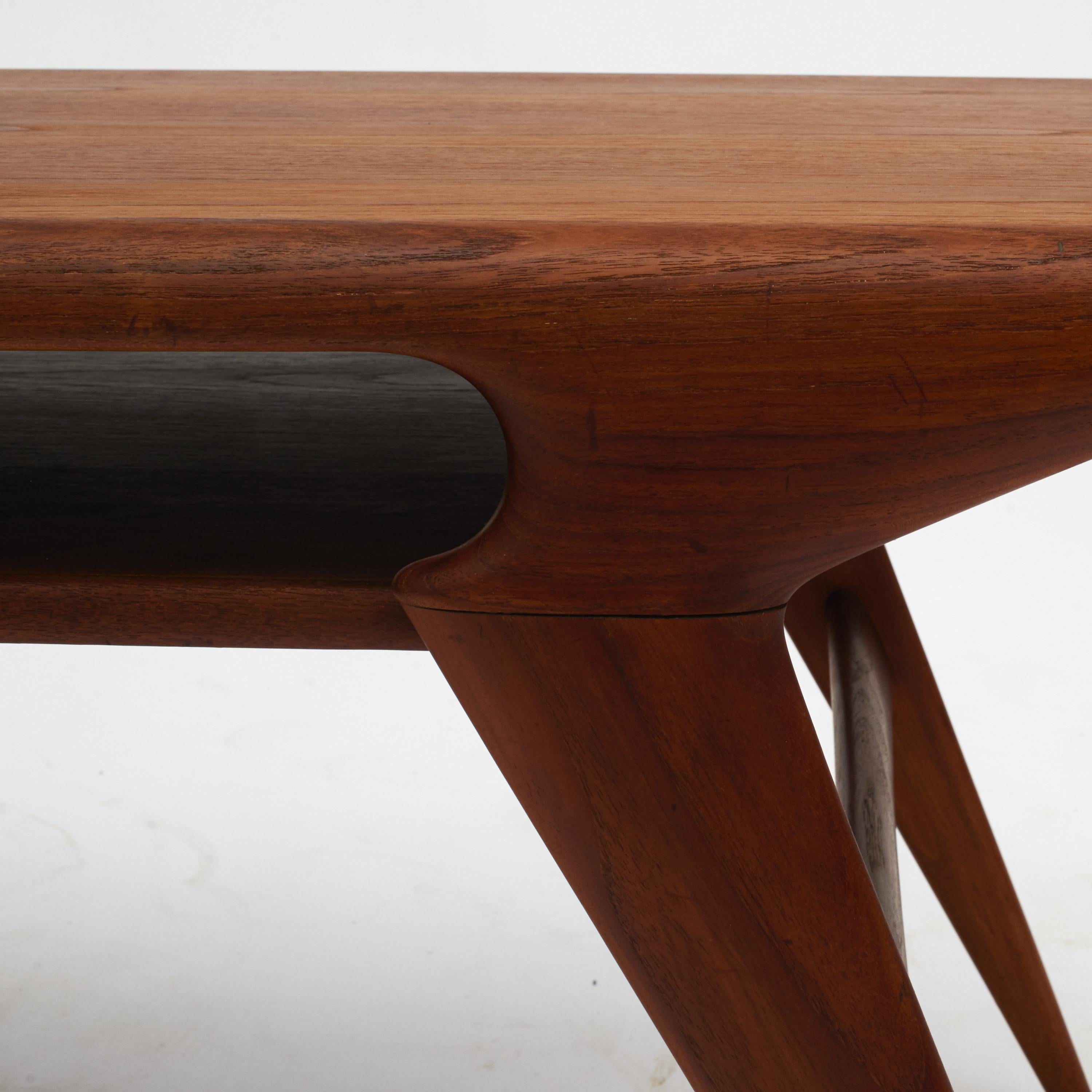 Danish Midcentury Niels Otto Moller Teak Model 34 “Grasshopper” Coffee Table