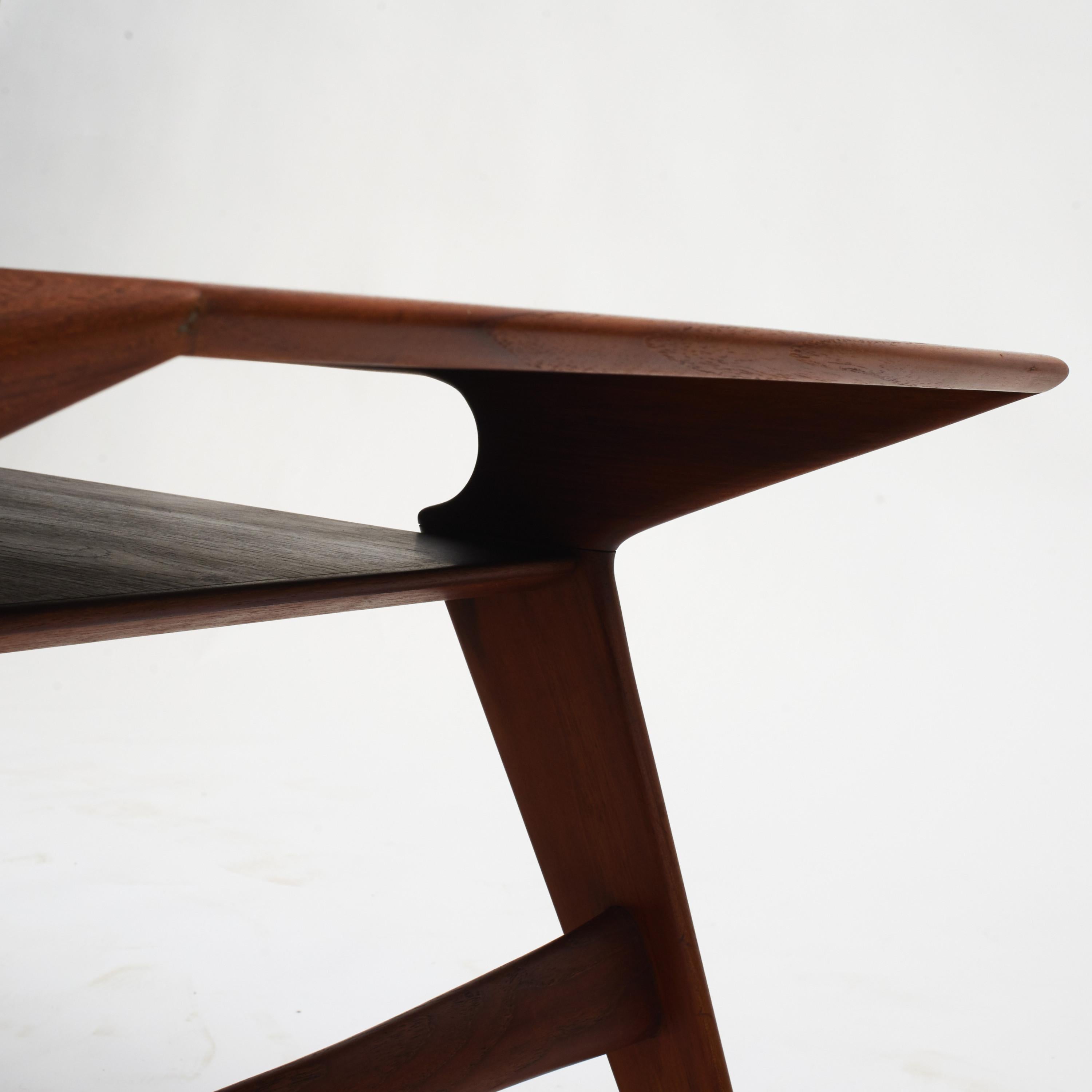 Midcentury Niels Otto Moller Teak Model 34 “Grasshopper” Coffee Table 1