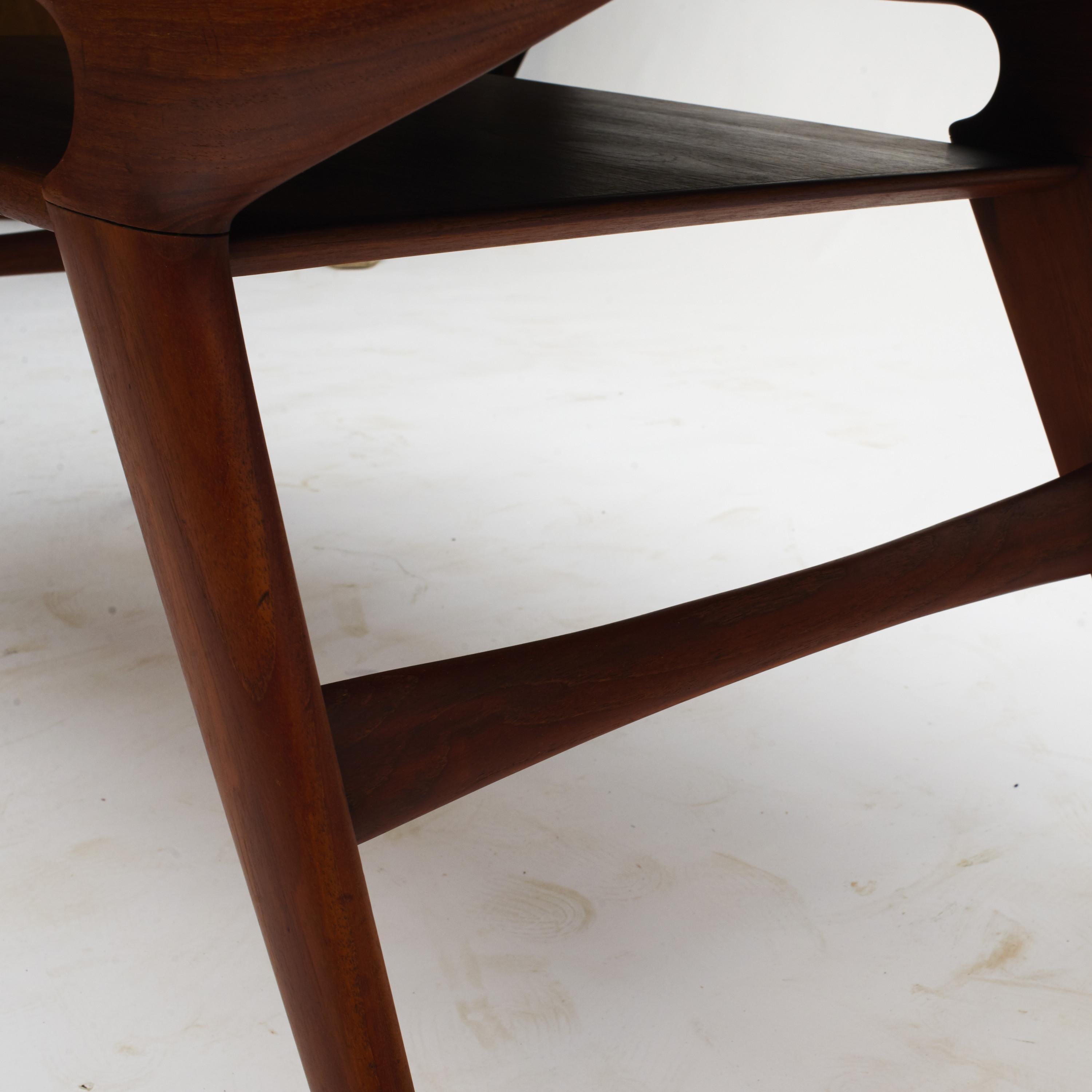 Midcentury Niels Otto Moller Teak Model 34 “Grasshopper” Coffee Table 2