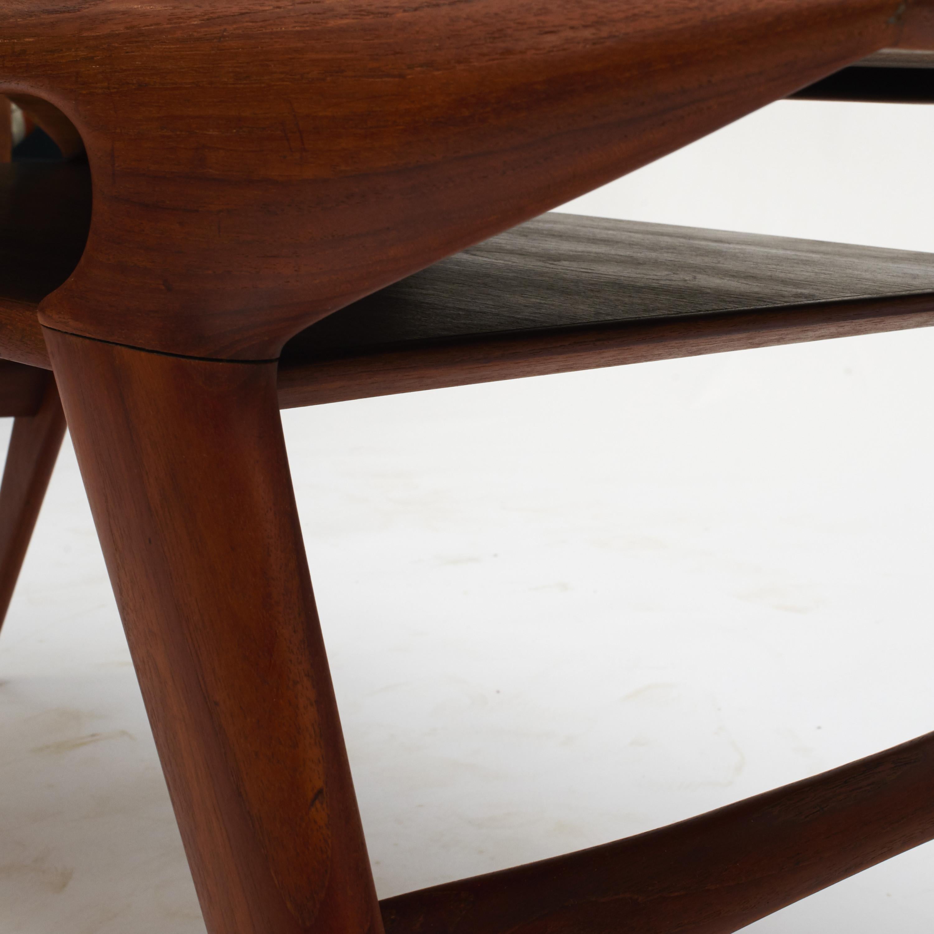 Midcentury Niels Otto Moller Teak Model 34 “Grasshopper” Coffee Table 3