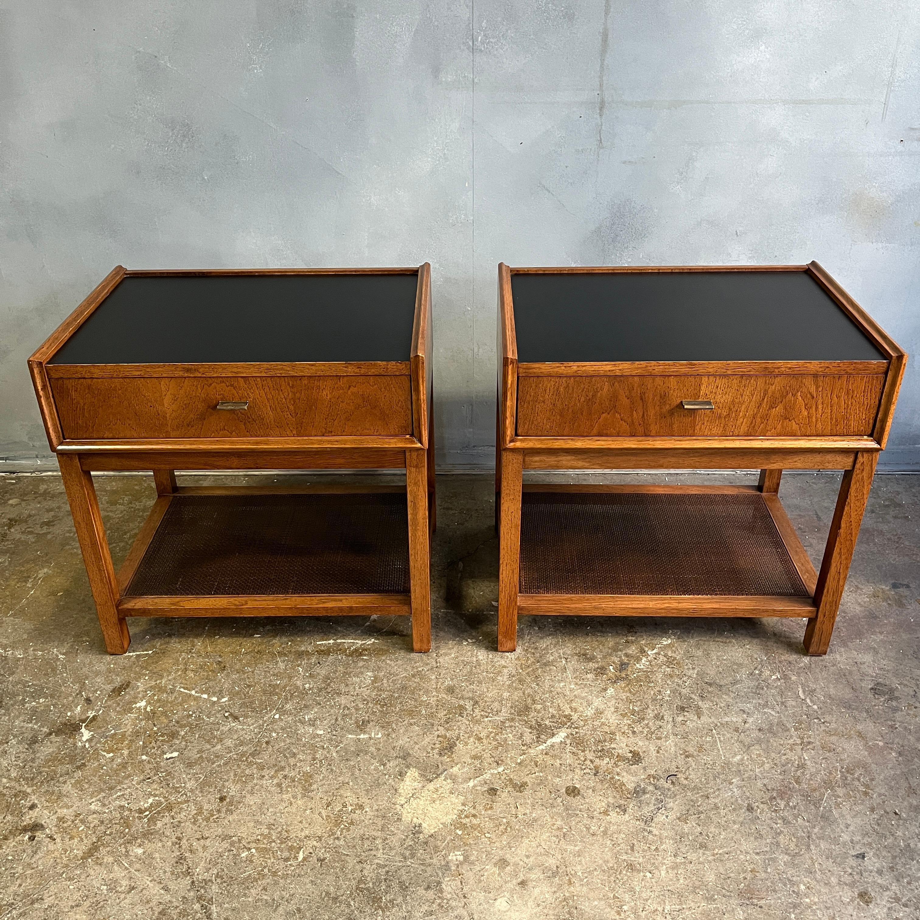 Midcentury Night Stands by Jack Cartwright for Founders  In Good Condition In BROOKLYN, NY