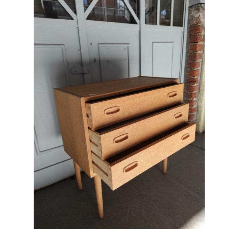 Danish Midcentury Nightstand in Oak Wood, Denmark, 1960
