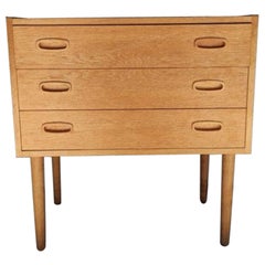 Midcentury Nightstand in Oak Wood, Denmark, 1960