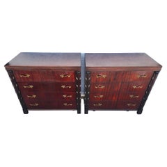 Vintage Midcentury Nightstands Chests in Rosewood by John Stuart