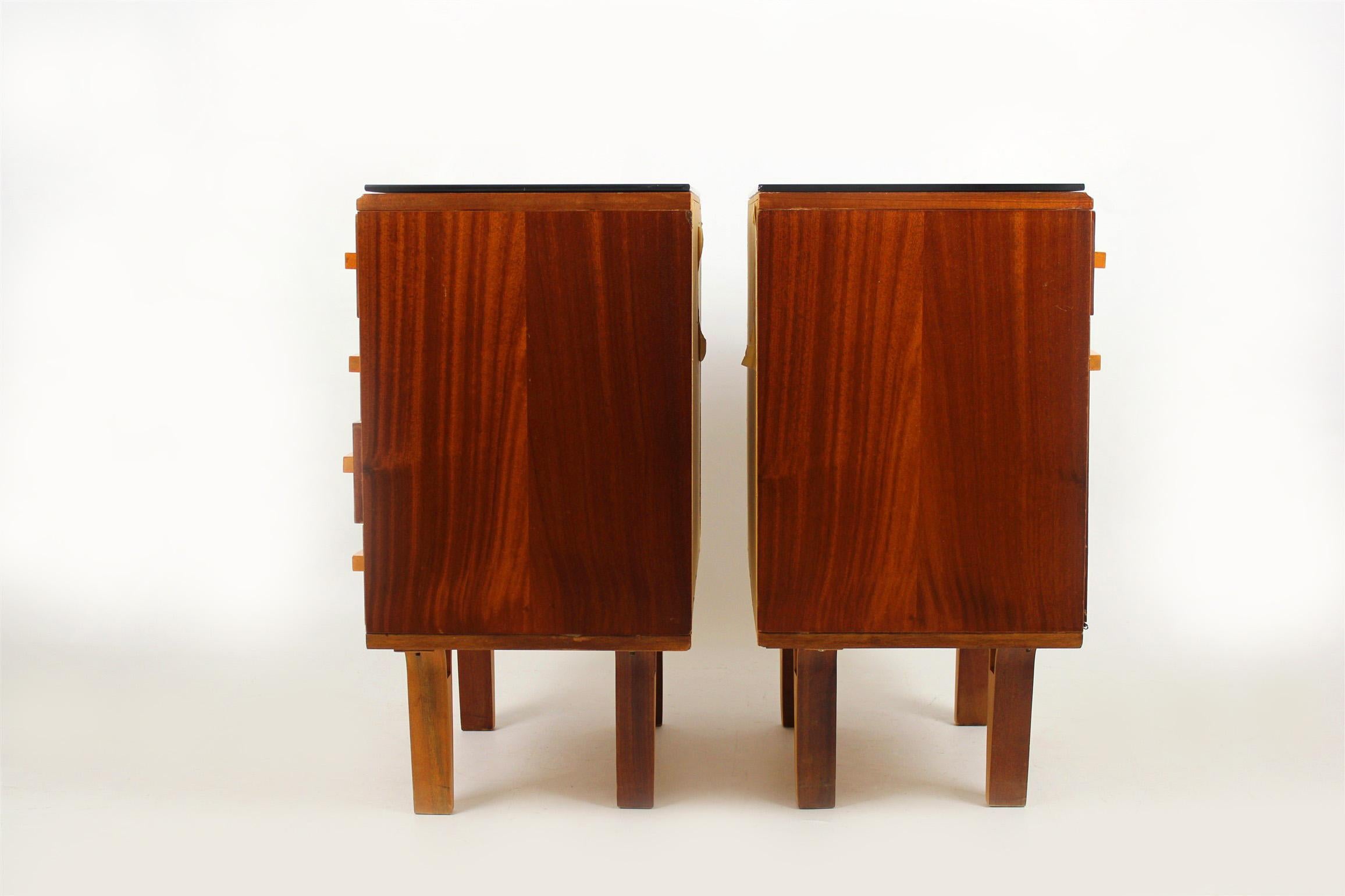 20th Century Midcentury Nightstands from Novy Domov, 1970s, Set of Two