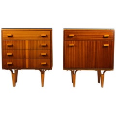 Midcentury Nightstands from Novy Domov, 1970s, Set of Two