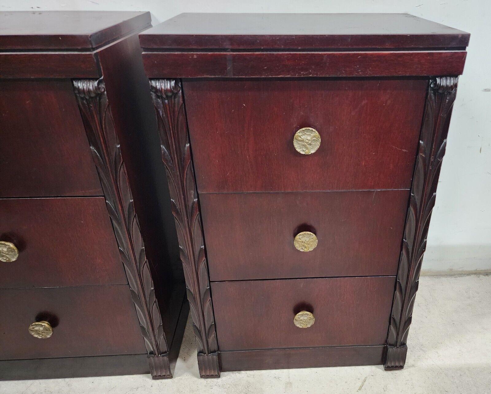Mid-Century Modern Midcentury Nightstands Side Tables in Rosewood by John Stuart For Sale
