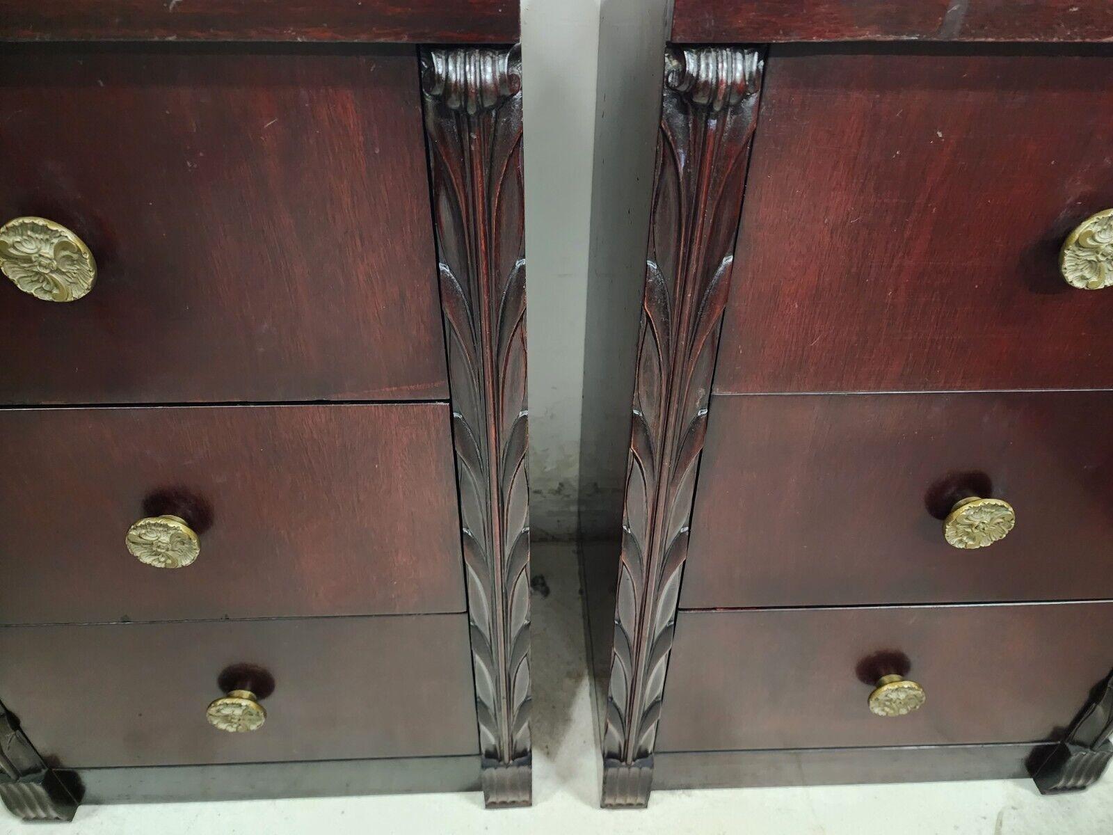 Midcentury Nightstands Side Tables in Rosewood by John Stuart For Sale 3