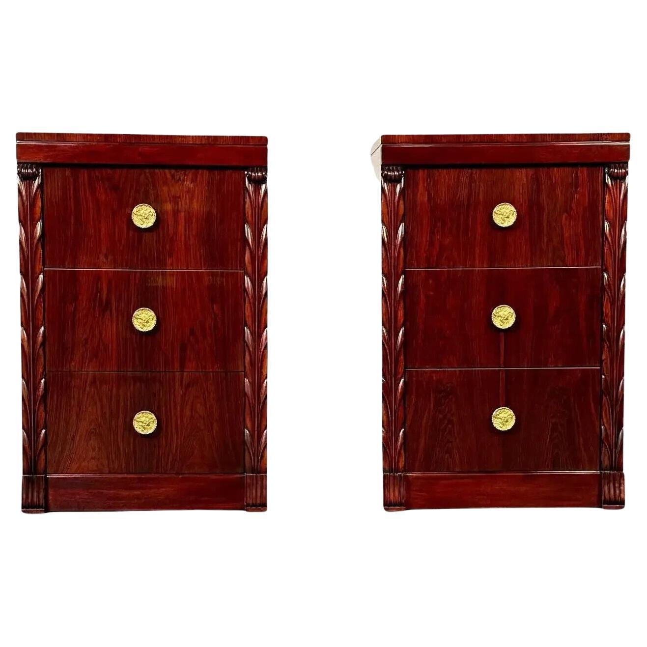 Midcentury Nightstands Side Tables in Rosewood by John Stuart For Sale
