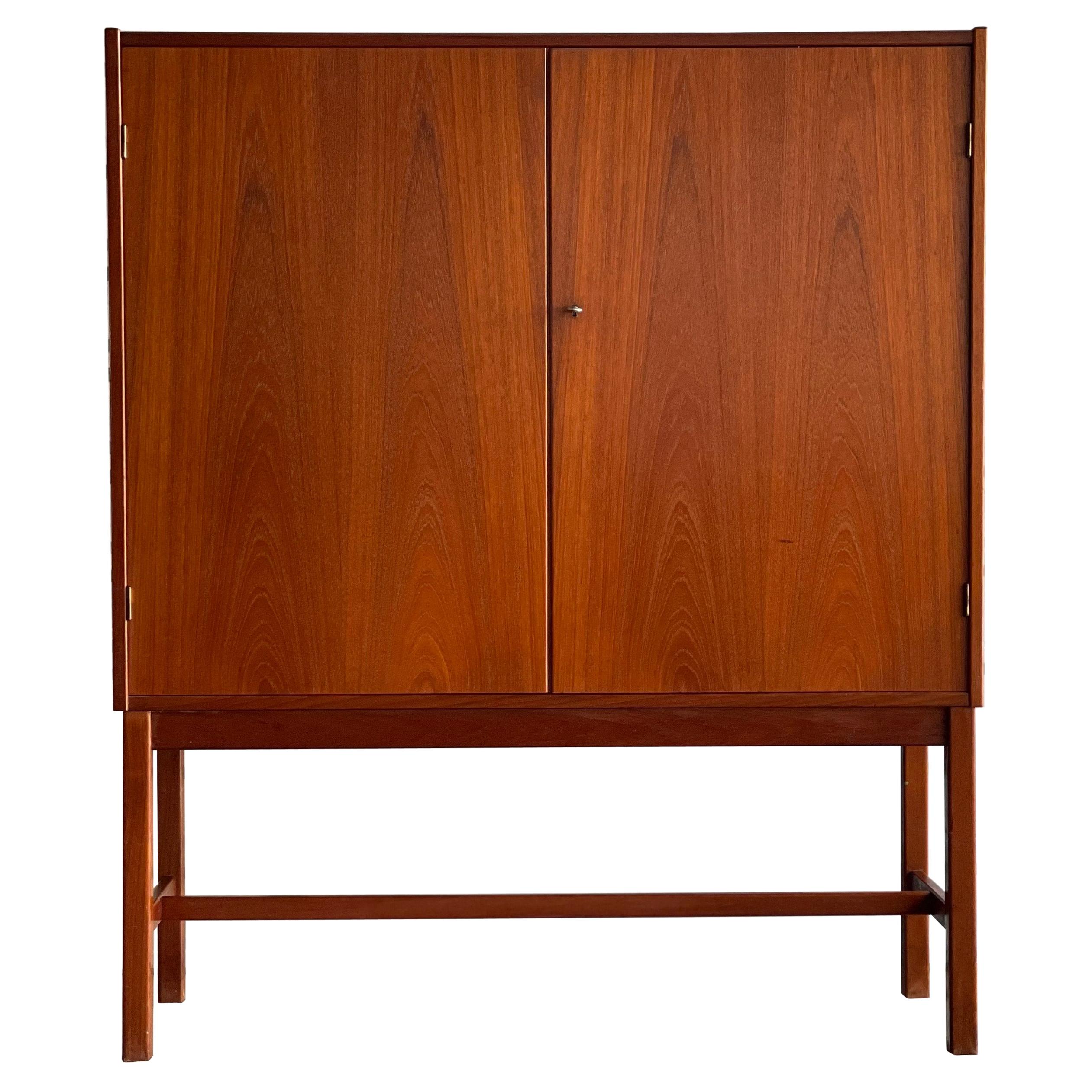 Midcentury Nils Jonsson for Troeds "Vreta" Cupboard or Bar in Teak, Sweden 1964