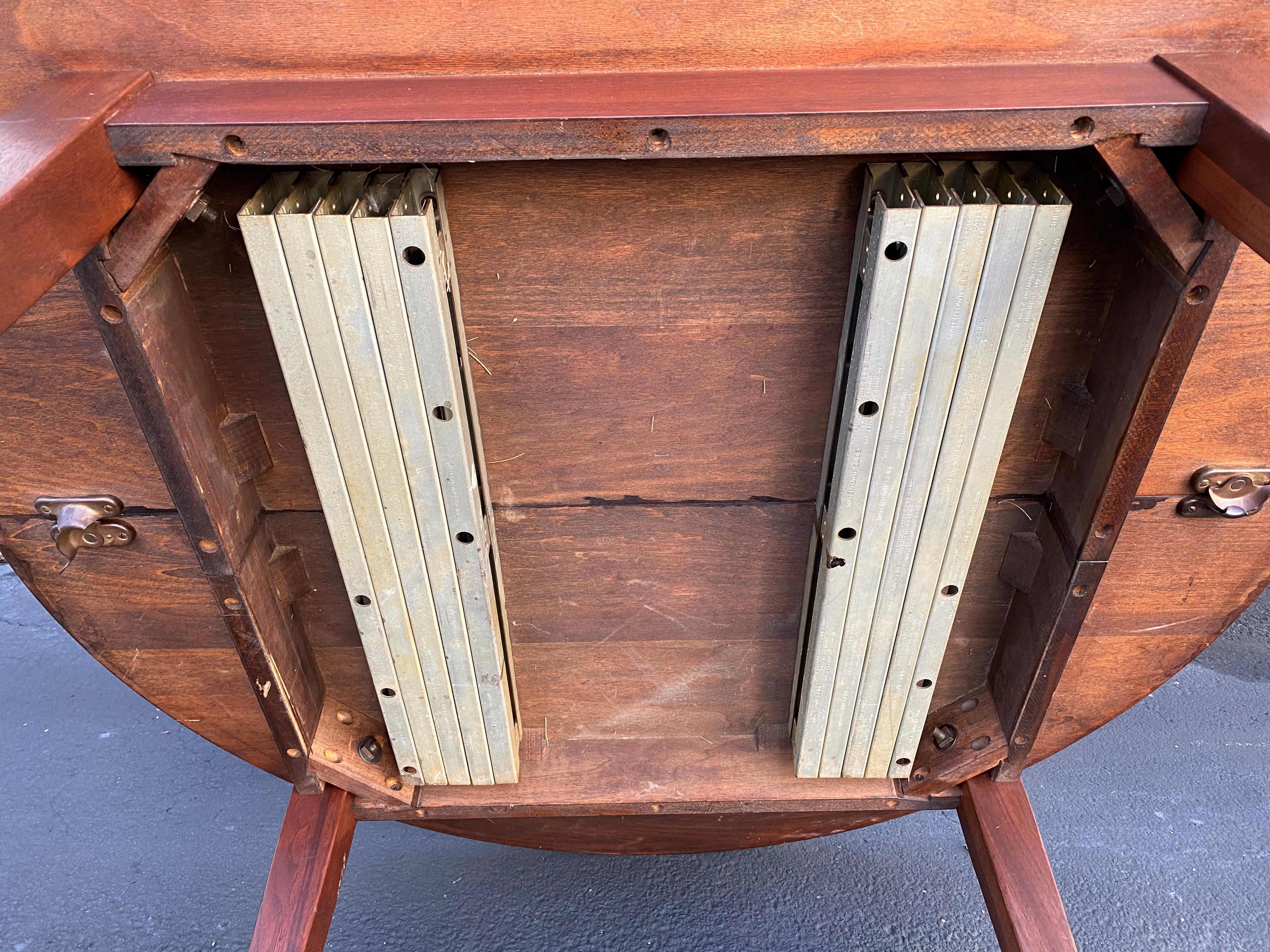 Midcentury Norman Cherner Round Table and 5 Pretzel Bentwood Chairs for Plycraft 4