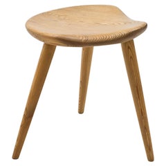Hocker aus norwegischer Midcentury-Kiefer von Norsk Husflid