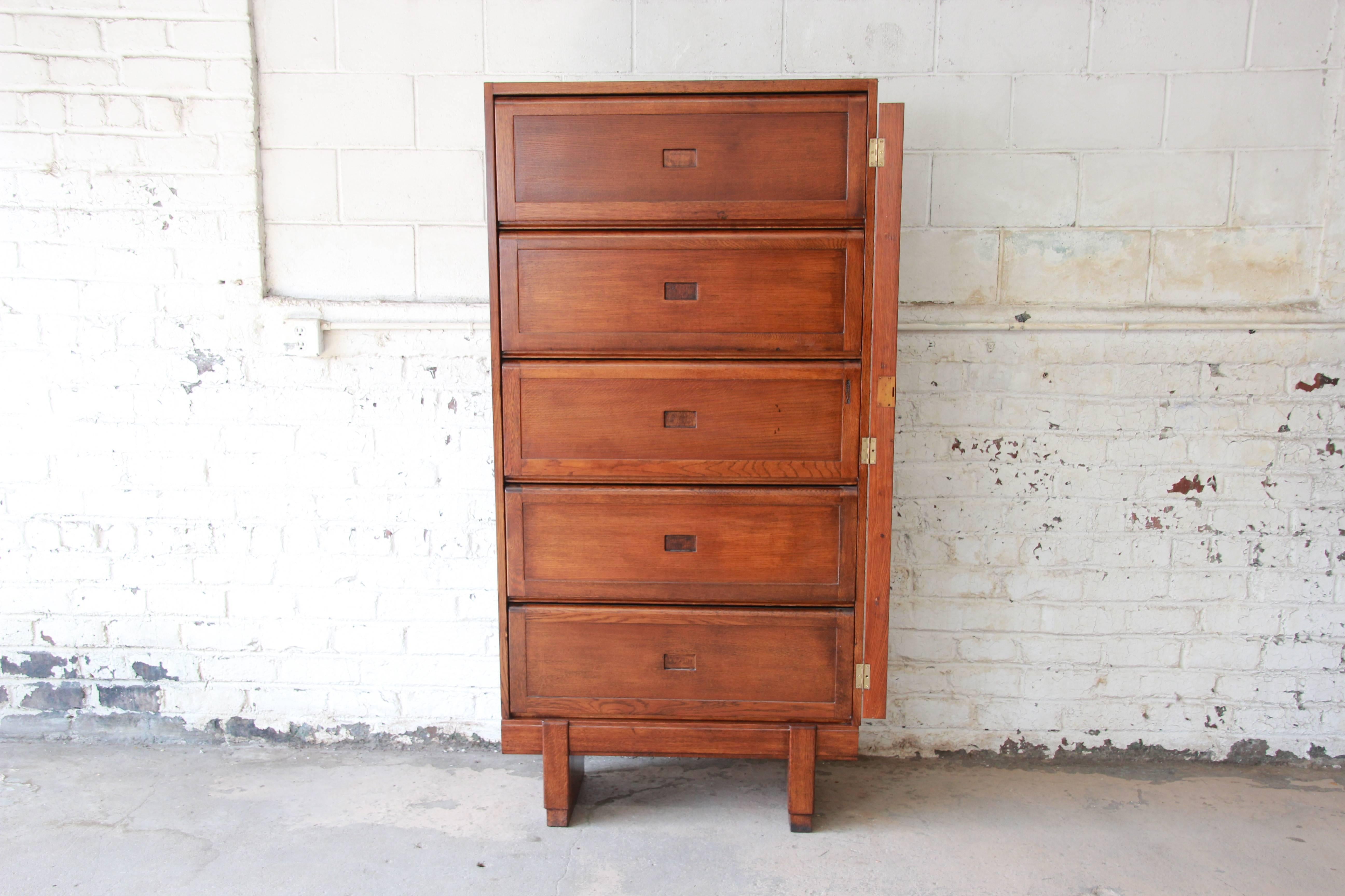 Mid-Century Modern Midcentury Oak Barrister Bookcase, 1950s