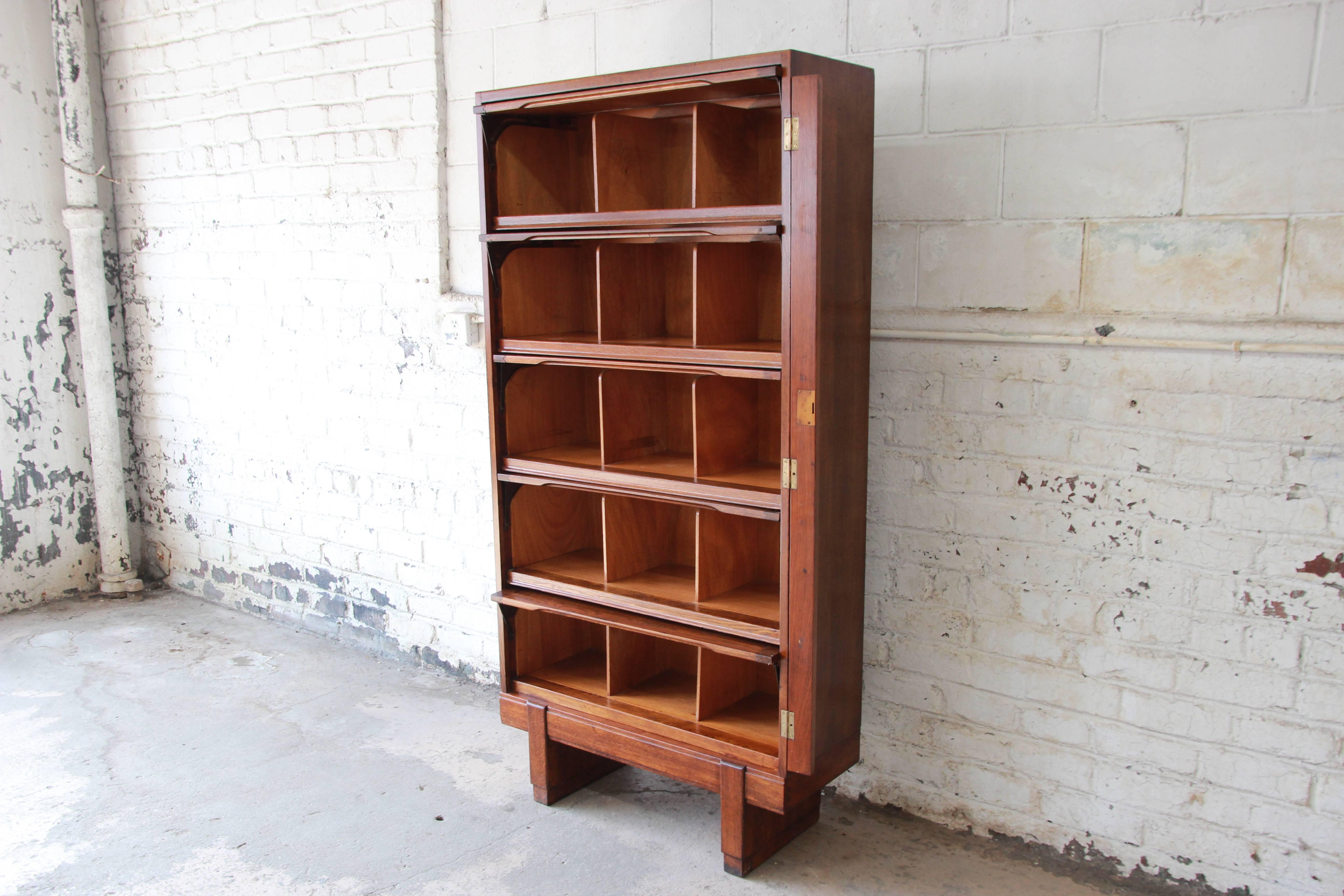 Mid-20th Century Midcentury Oak Barrister Bookcase, 1950s