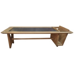 Midcentury Oak Coffee Table by Guillerme & Chambron for Votre Maison
