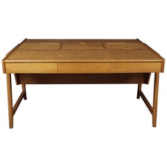 Midcentury Oak Desk Designed by Clausen and Maerus, Netherlands, 1960s
