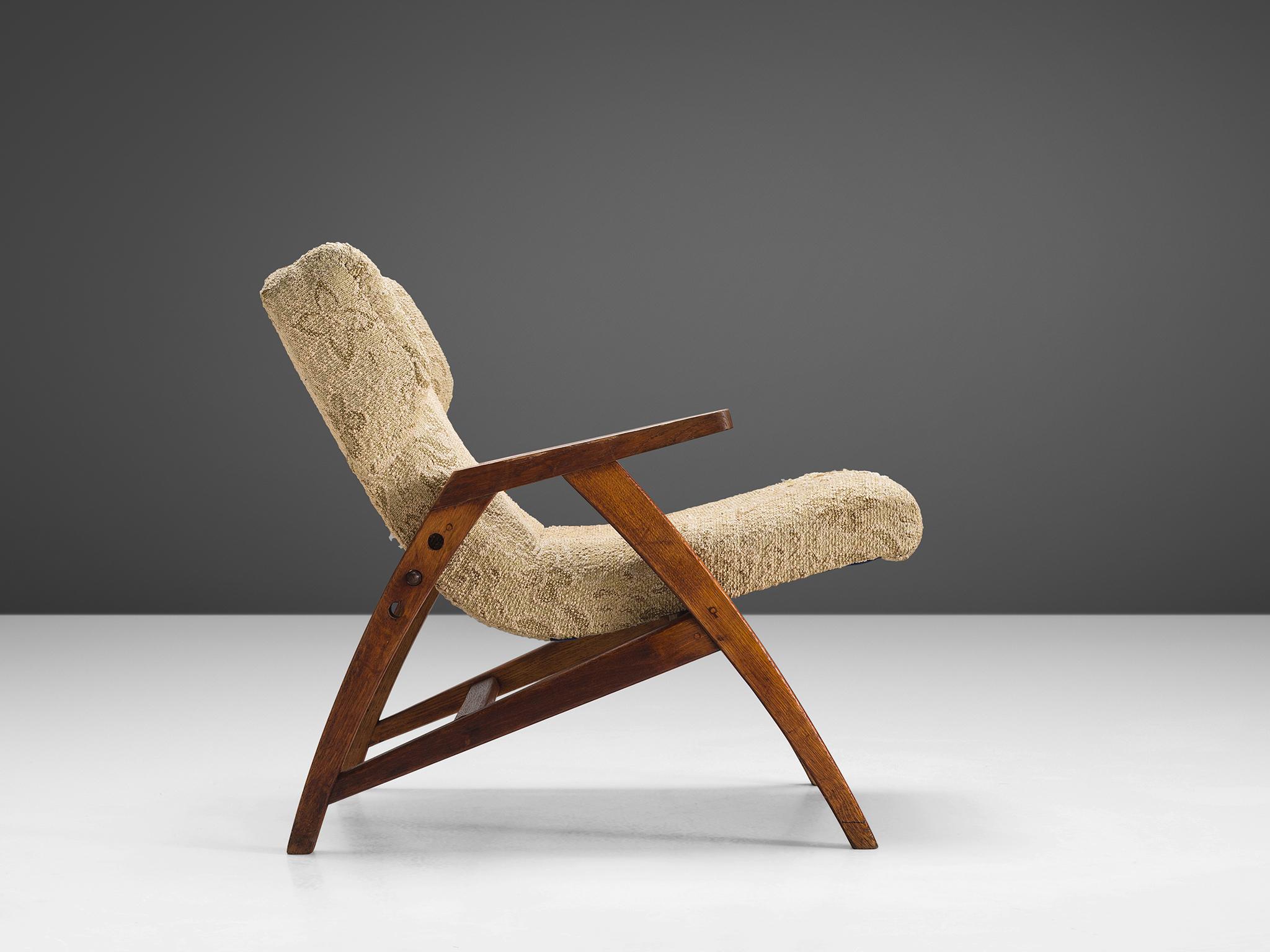 Mid-Century Modern Midcentury Oak 'Her' Wingback Chair