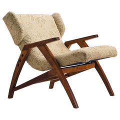 Midcentury Oak 'Her' Wingback Chair