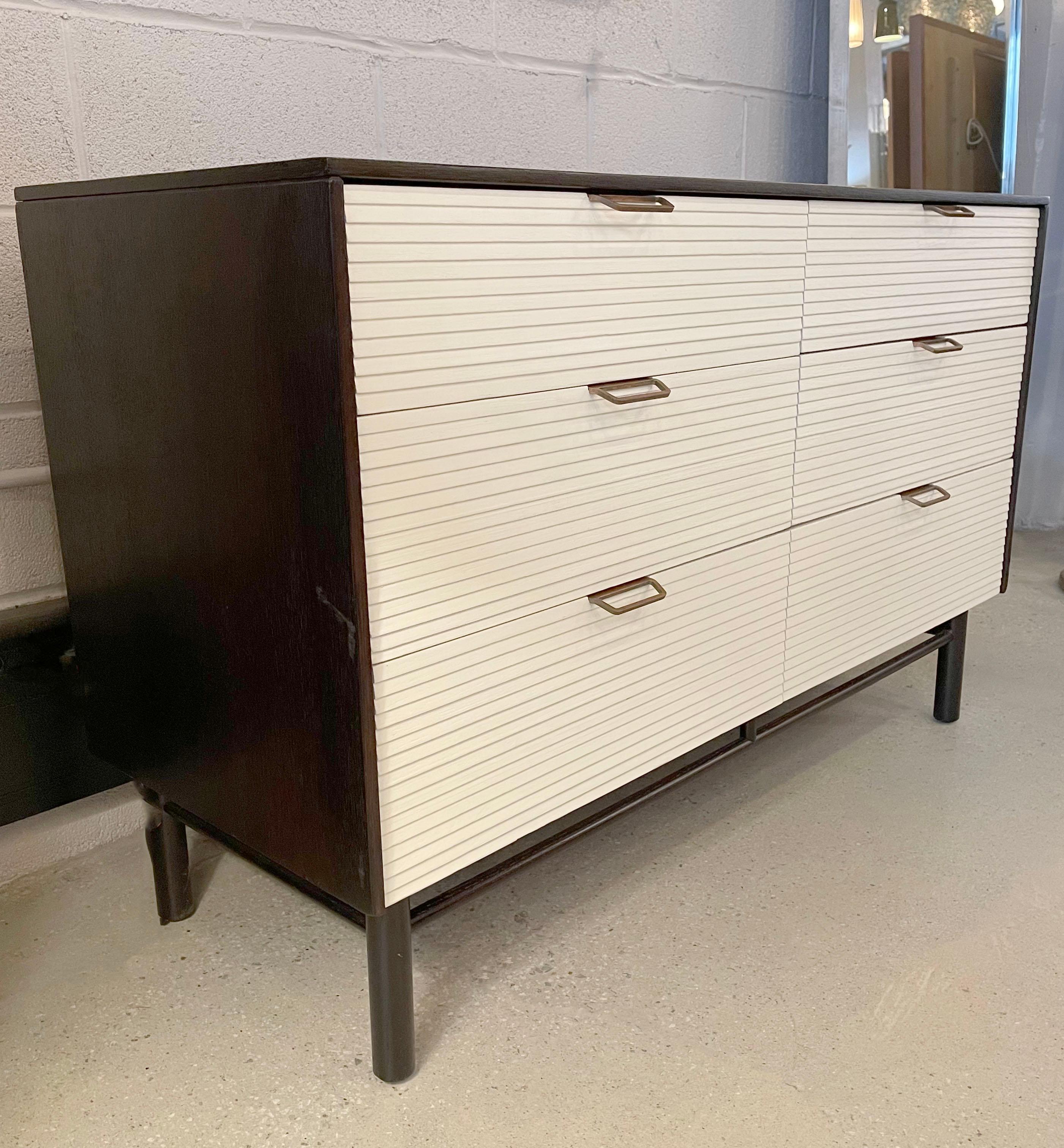 American Midcentury Oak Lowboy Dresser by Raymond Loewy for Mengel