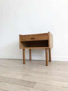 Midcentury Oak Nightstand by Hans J. Wegner for Ry Mobler, Denmark