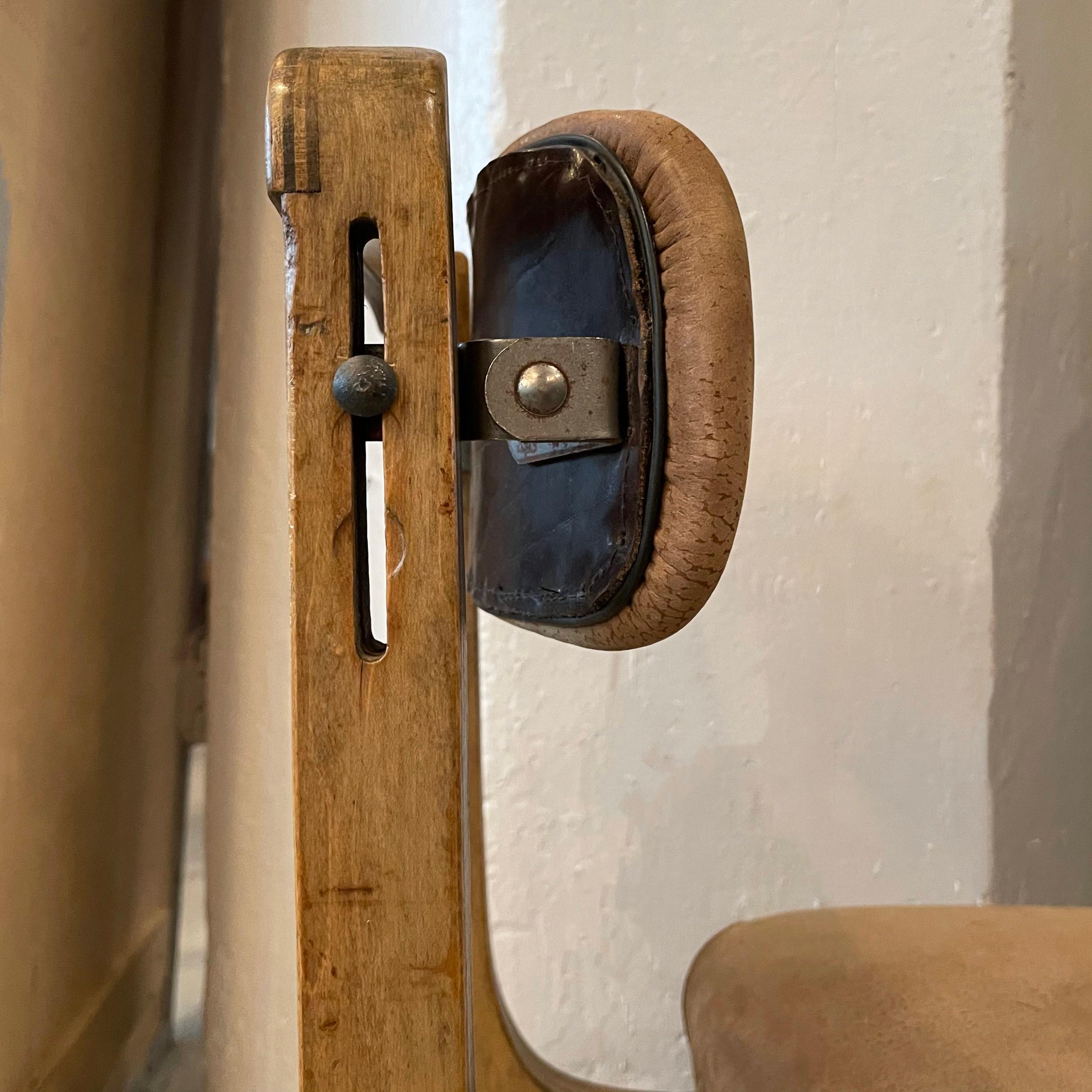 Midcentury Oak Office and Suede Desk Chair by DoMore In Good Condition In Brooklyn, NY