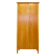 Midcentury Oak Single Wardrobe, 1960s
