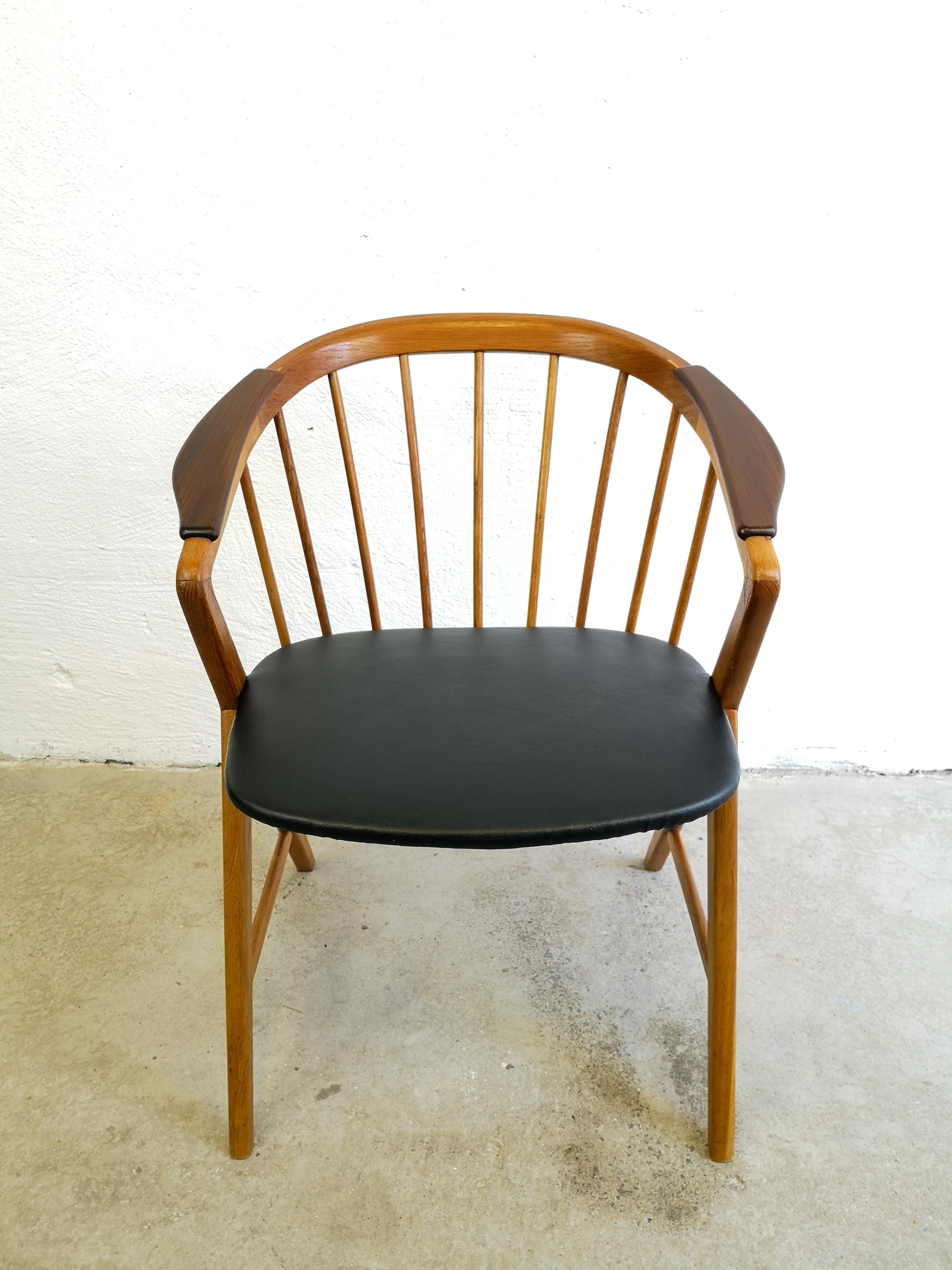 Mid-Century Modern Midcentury Oak/Teak Easy Chair Ikea Bengt Ruda 