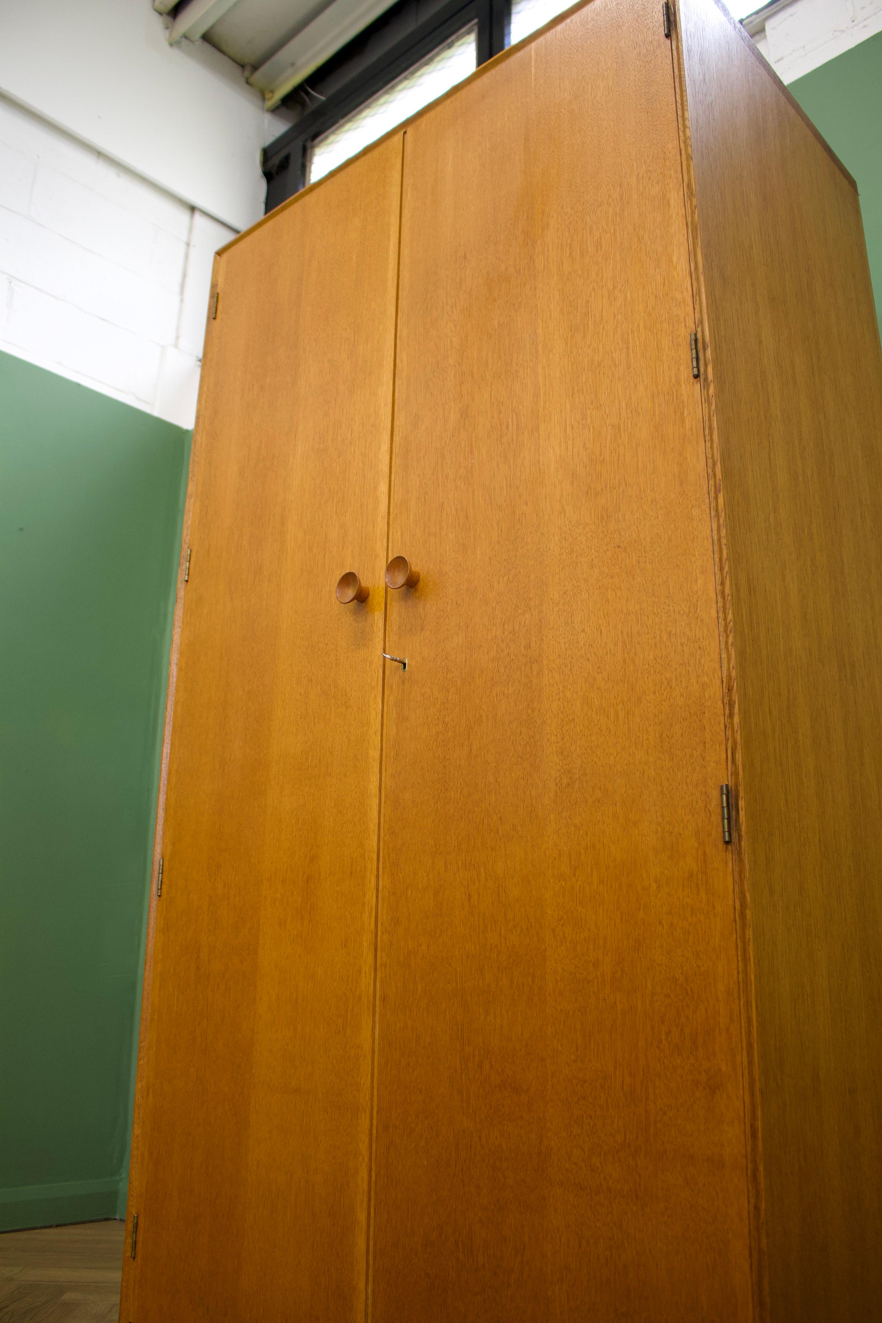 British Midcentury, Oak Wardrobe from Meredew, 1960s