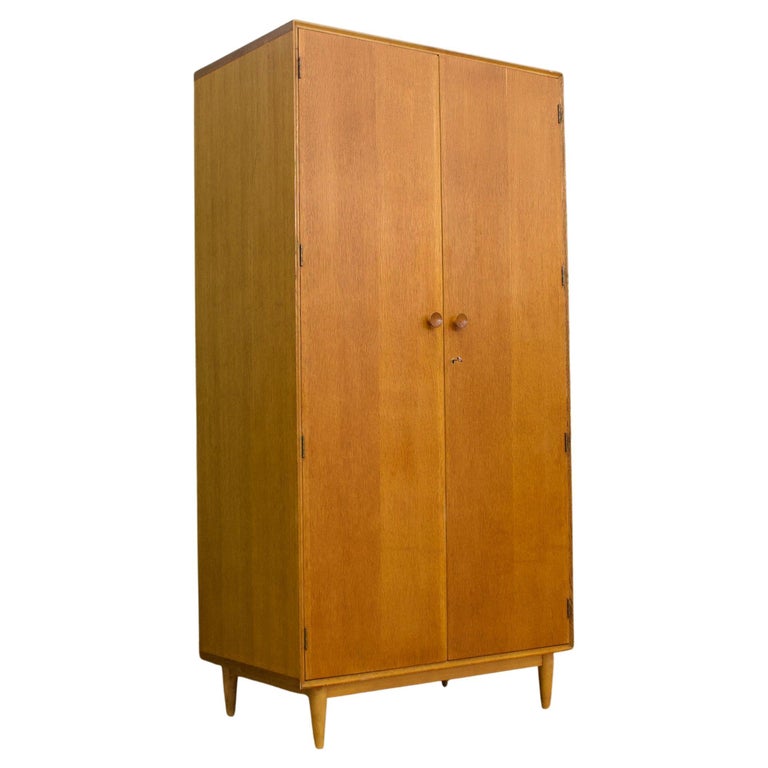 Midcentury, Oak Wardrobe from Meredew, 1960s For Sale at 1stDibs