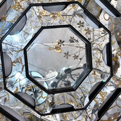 Midcentury Octagonal Mirror