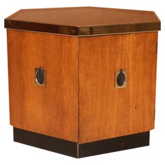 Retro Midcentury Octagonal Side Table