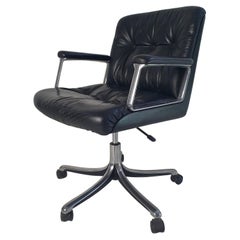 Midcentury Office Chair by Osvaldo Borsani P128 for Tecno Made in Italy