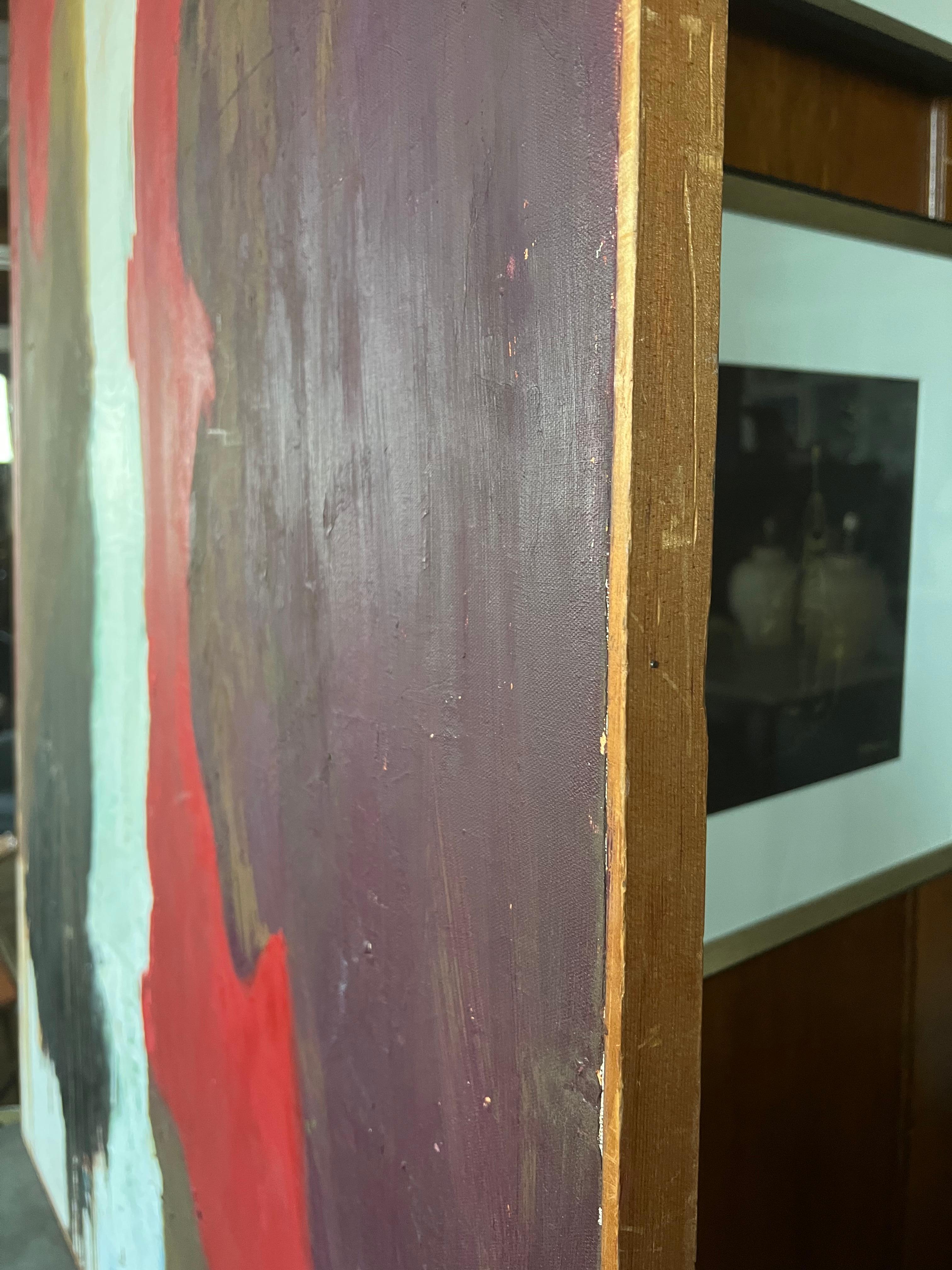 Mid-20th Century Midcentury Oil Painting For Sale