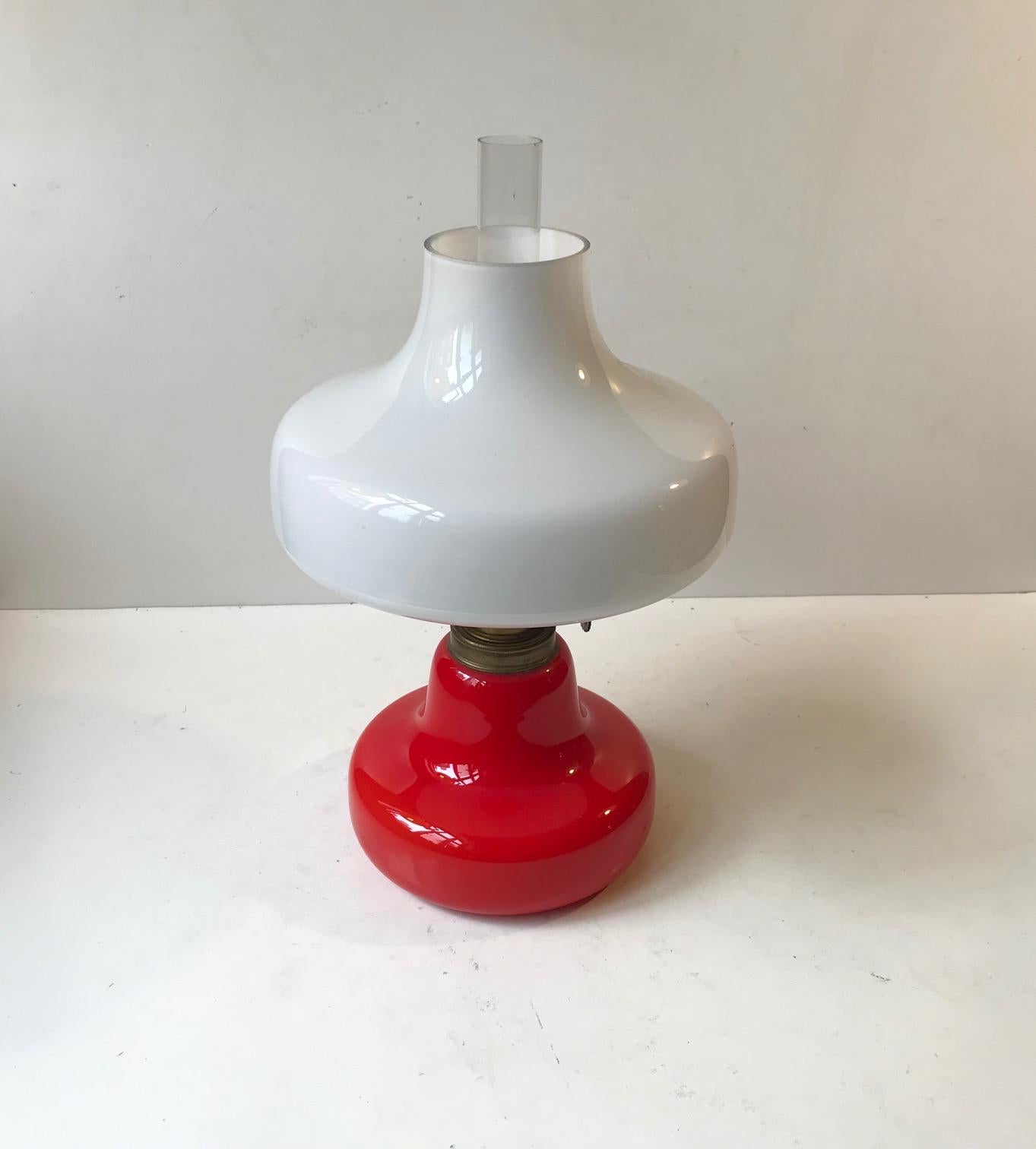 Danish Midcentury Oline Oil Table Lamp from Fog & Mørup, 1960s For Sale