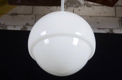 Midcentury Opaline Glass Pendant