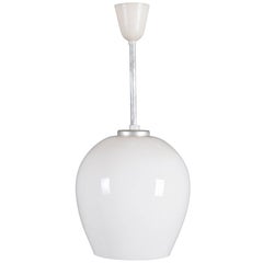 Midcentury Opaline Glass Pendant