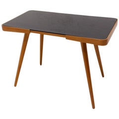 Table basse en verre opaxite du milieu du siècle dernier, années 1960, Tchécoslovaquie