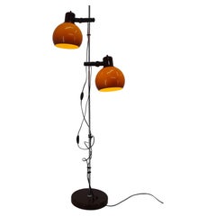 Orangefarbene Stehlampe aus der Mitte des Jahrhunderts, Ungarn, 1970er Jahre