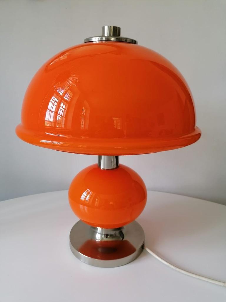 orange glass desk & table lamps