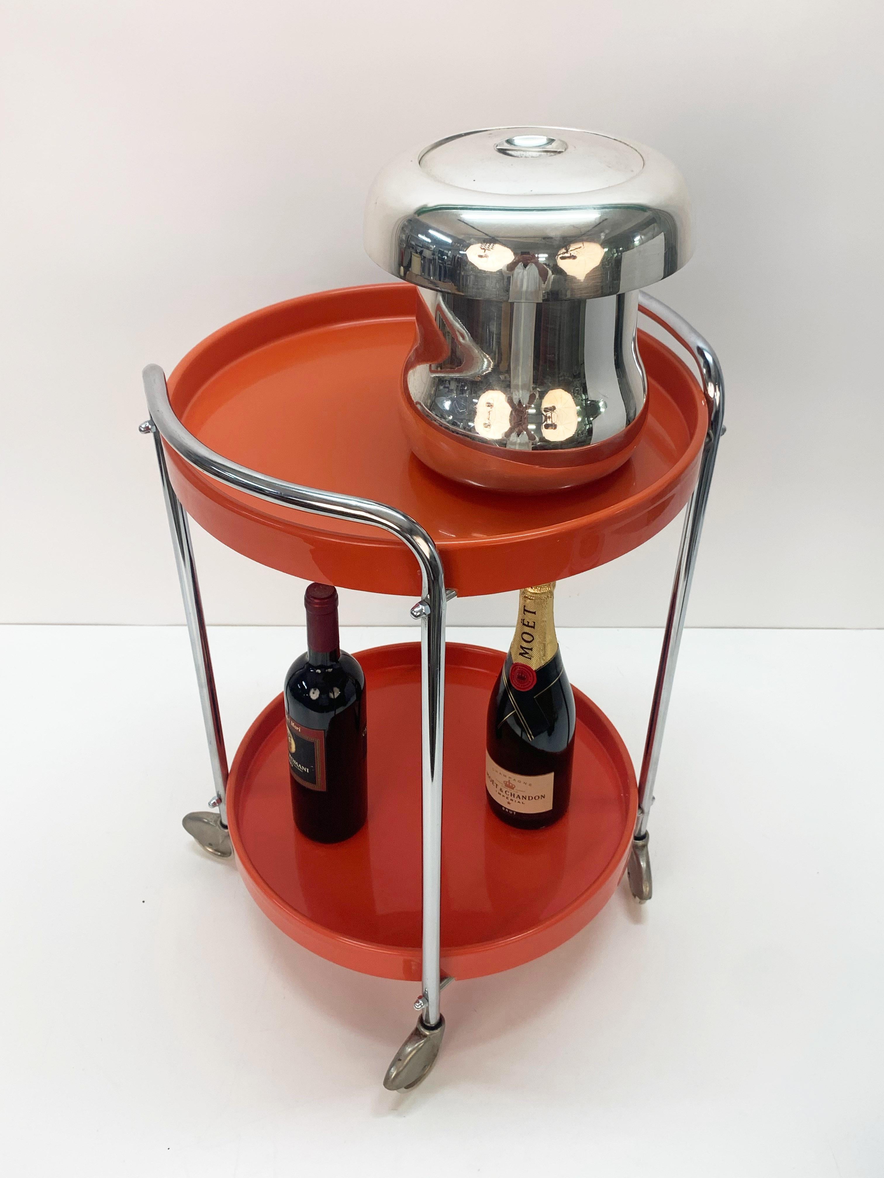 plastic bar cart