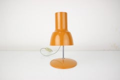 Midcentury Orange Table Lamp/Napako Designed by Josef Hurka, 1970s