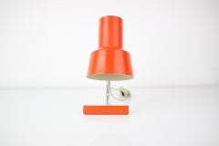 Midcentury Orange Table Lamp/Napako Designed by Josef Hurka, 1970s