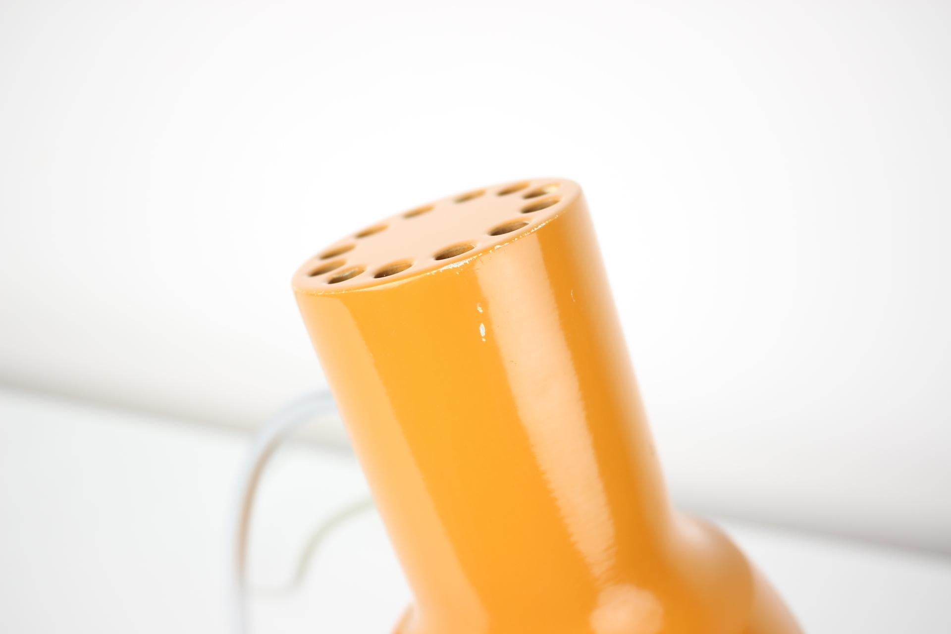 Late 20th Century Midcentury Orange Table Lamp/Napako Designed by Josef Hurka, 1970s For Sale