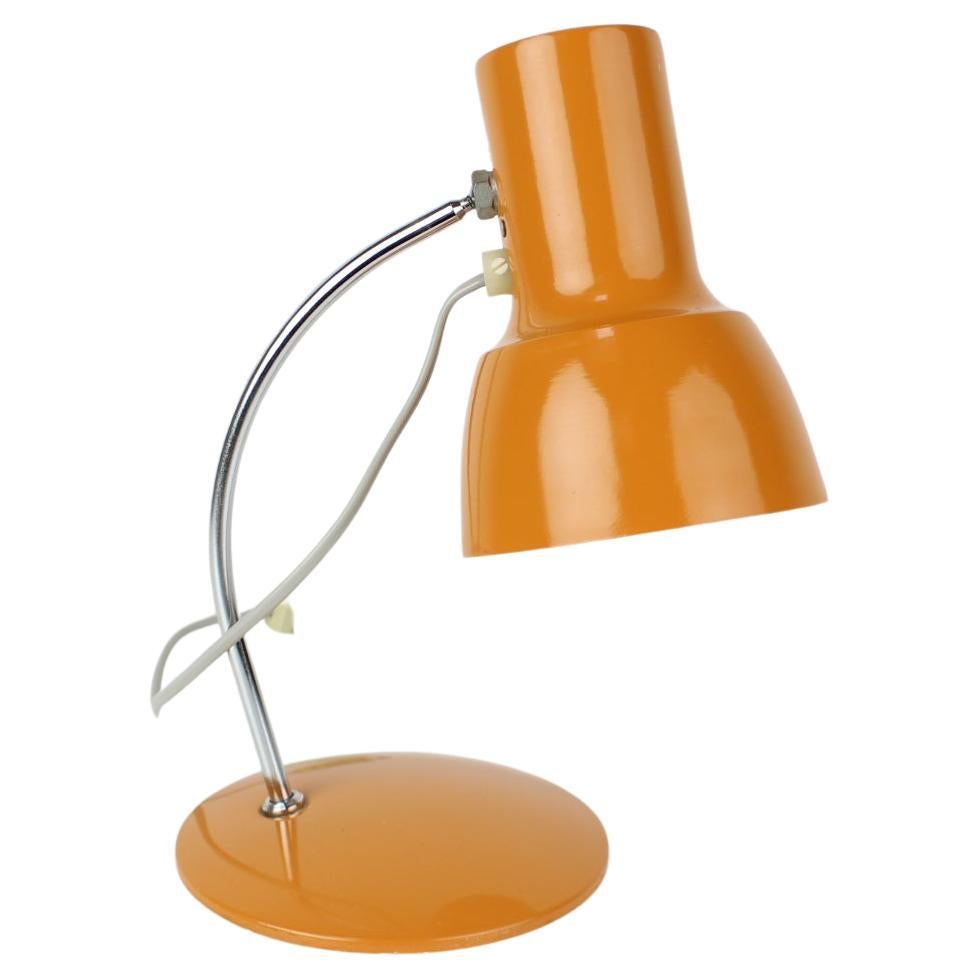 Lampe de bureau orange du milieu du siècle dernier/Napako conçue par Josef Hurka, 1970 en vente