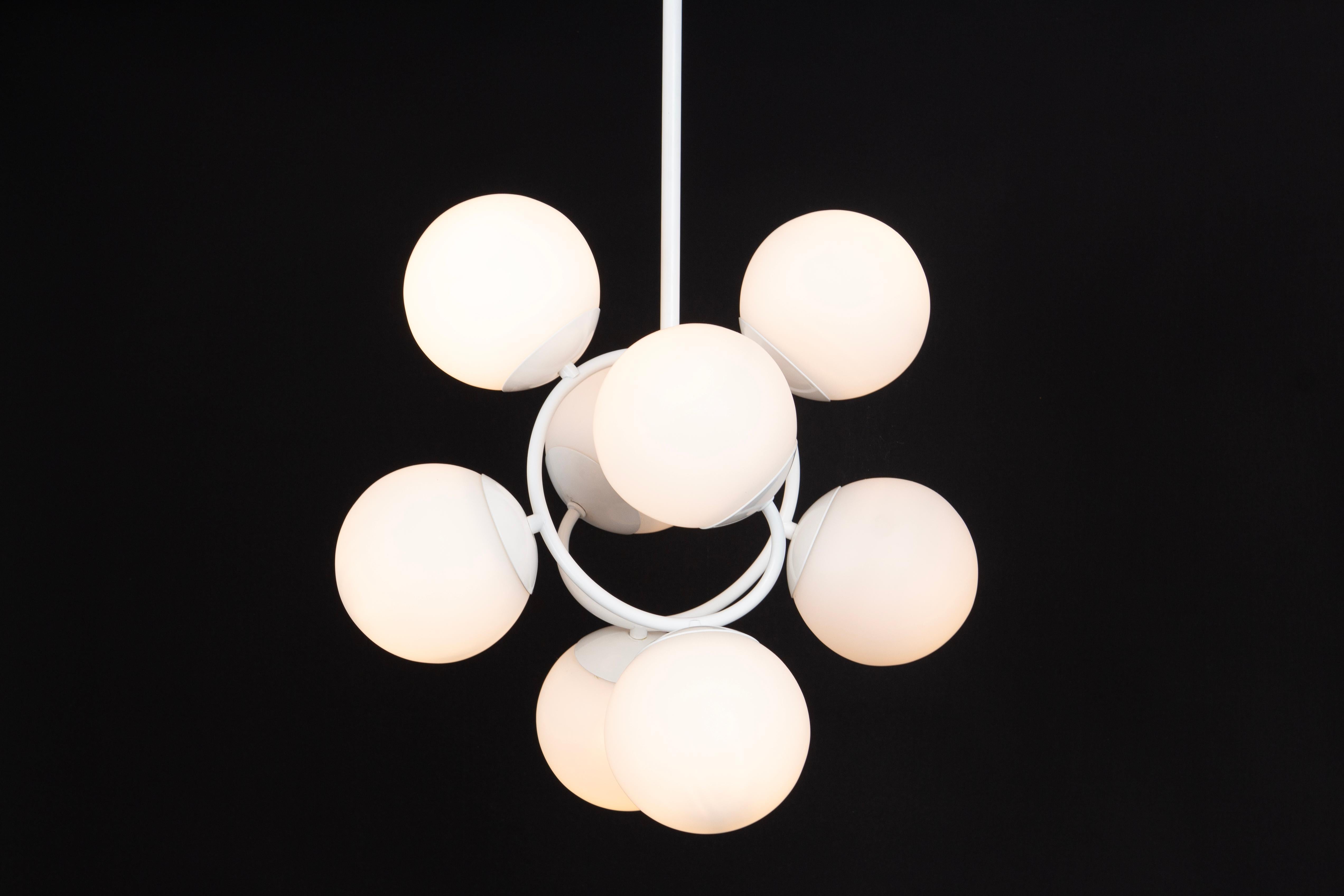 Lampada a sospensione orbitale del Medioevo di Kaiser, Germania, anni '60 in vendita 3