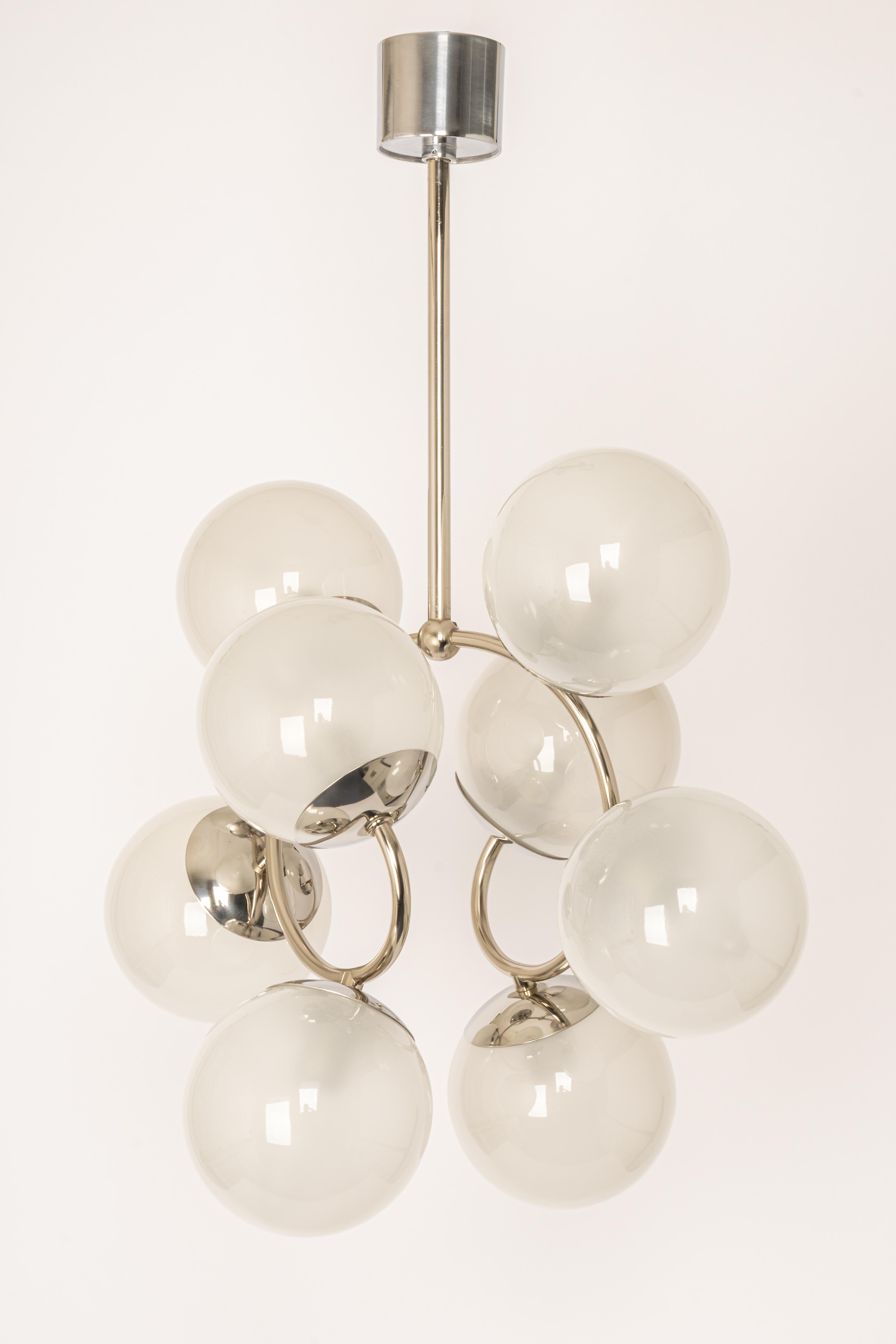Midcentury Orbital Pendant Lamp by Kaiser, Germany, 1960s In Good Condition In Aachen, NRW
