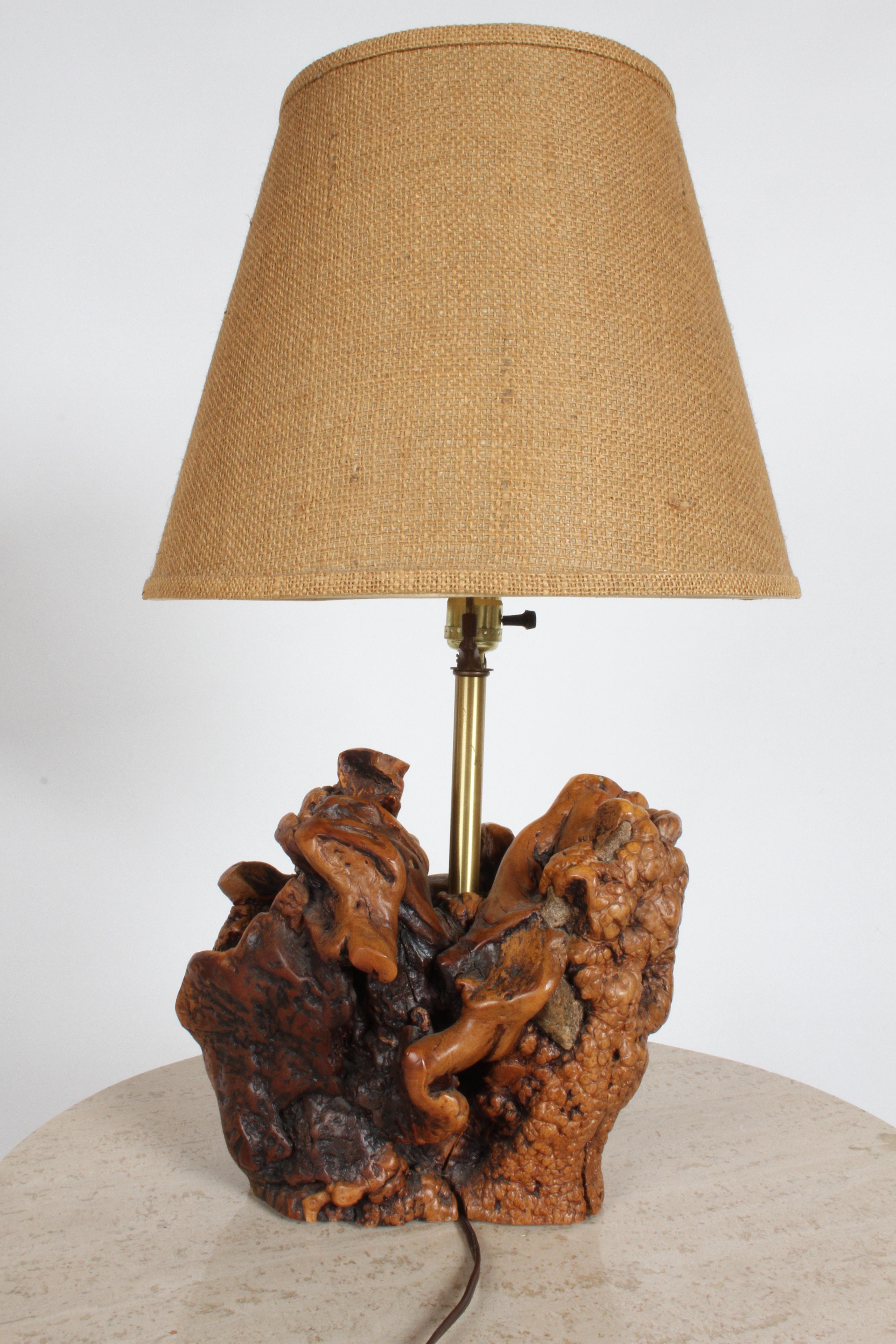 Mid Century Organic Rustic Modern Tree Root Lamp For Sale 1